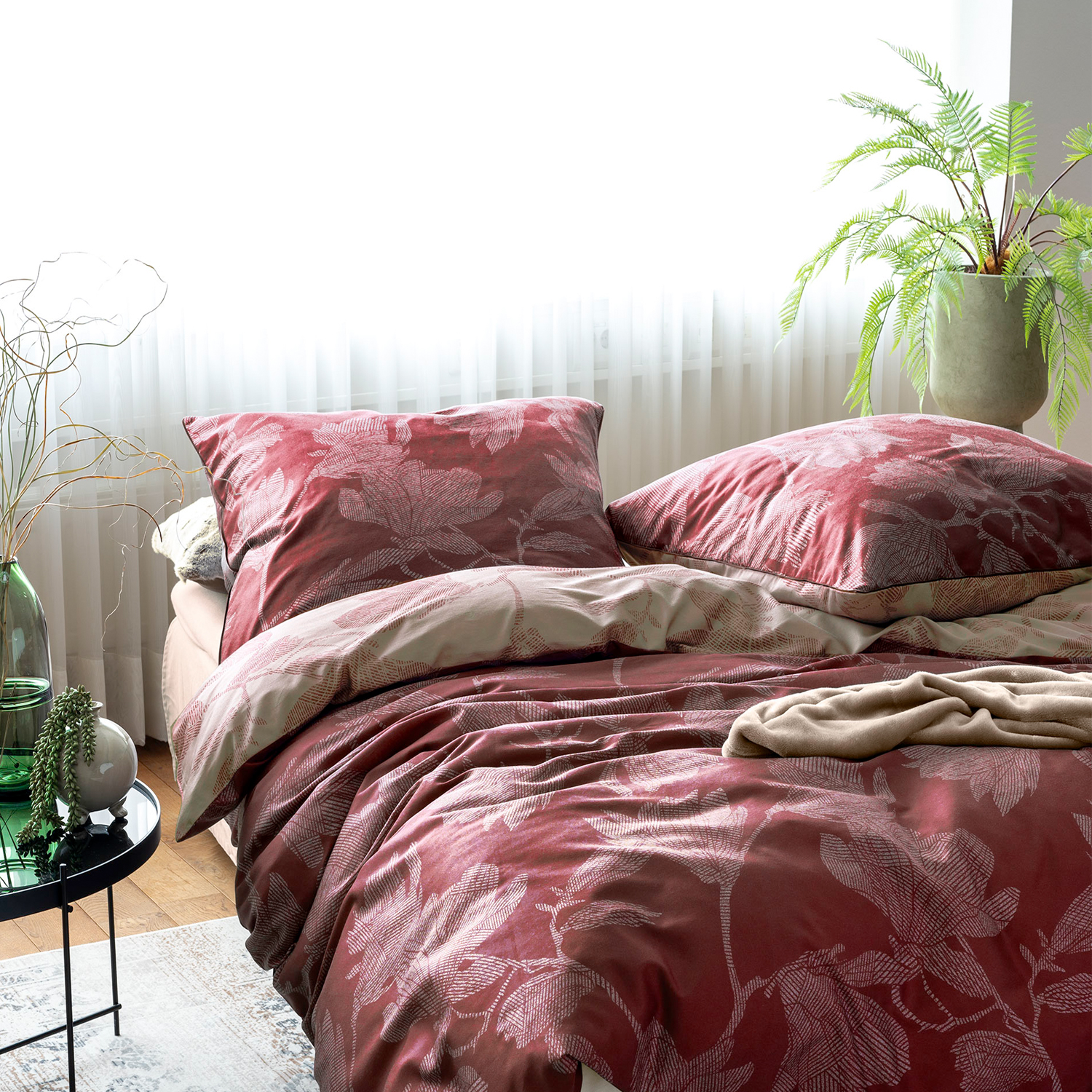 Irisette Mako-Satin Bettwäsche GLAMOUR 8502-60 rot