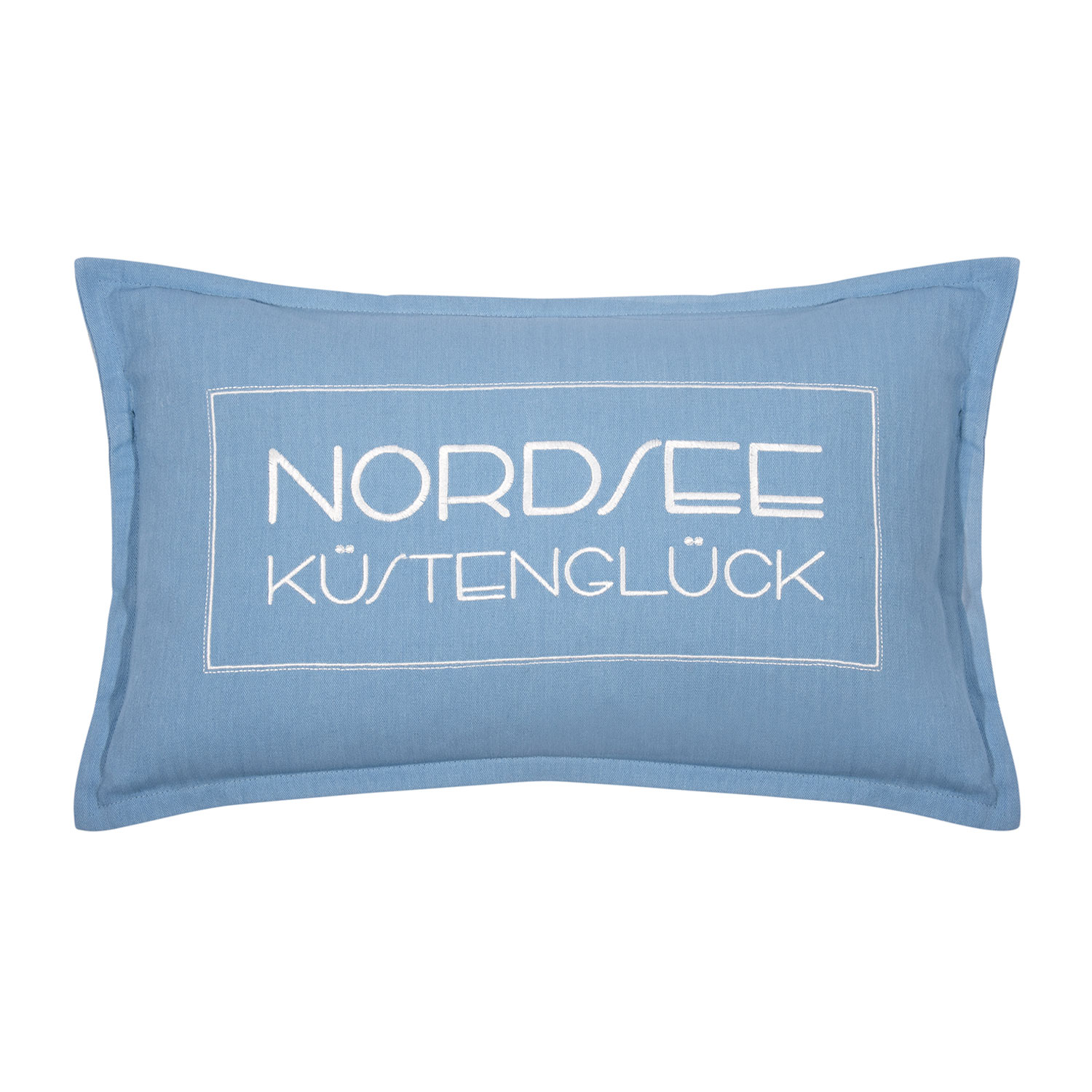 Pad Kissenhülle COAST Nordsee dusty blue 30 x 60 cm