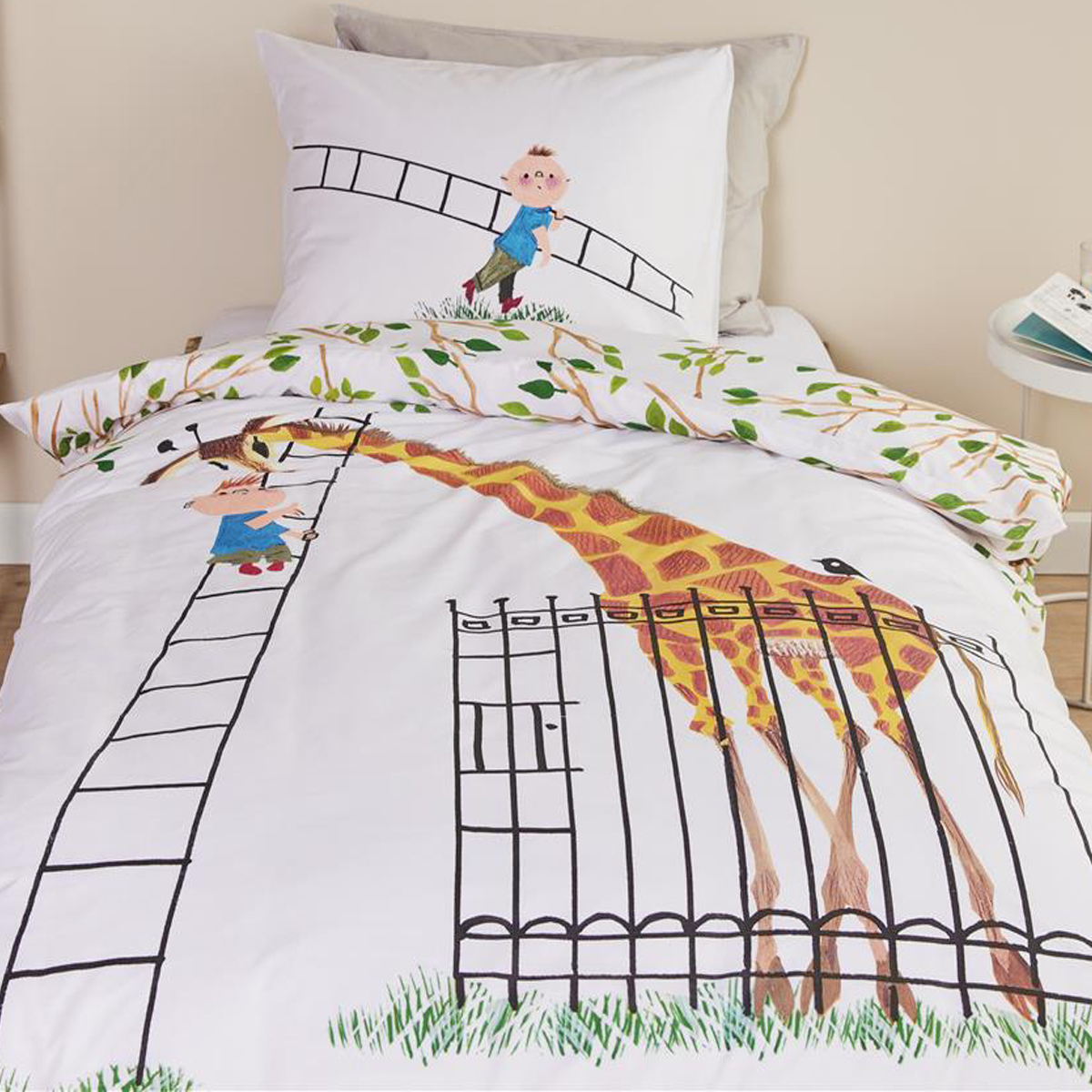 Fiep Amsterdam Kinderbettwäsche Giraffe 135 x 200 cm