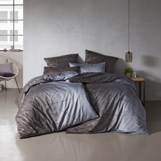 ESTELLA Mako-Satin Bettwäsche Oliver graphit 7705-840 modern 100% Baumwolle 