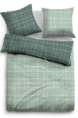 Tom Tailor Baumwollsatin Bettwäsche 69929-820 grün 100% Baumwolle 