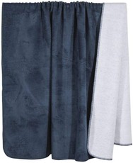 PAD Decke - Wohndecke Hobart 150 x 200 cm blau /grau Baumwollmischgewebe  uni