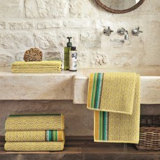 Bassetti Frottee Serie FAENZA I1 Gelb Gästetuch, Handtuch, Duschtuch