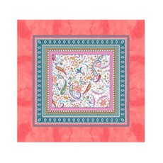 Bassetti Tischdecke BURANO R1 rosa grobe feste robuste Stoff-Qualität 110 x 110 cm