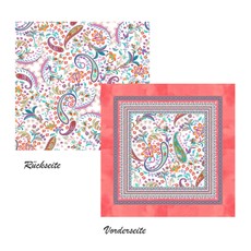Bassetti Deko-Kissenhülle Burano R1 rosa 60 x 60 cm grob gewebt Ornamente 